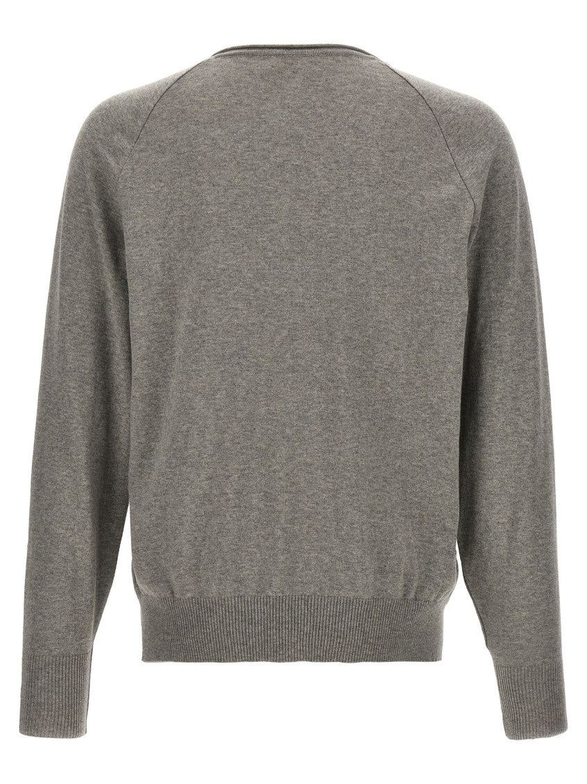 Grey V-neck Sweater 2