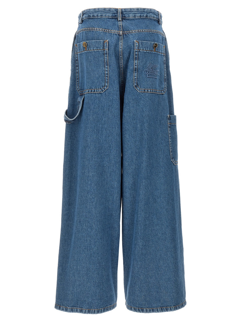 Blue Wide Leg Jeans 2