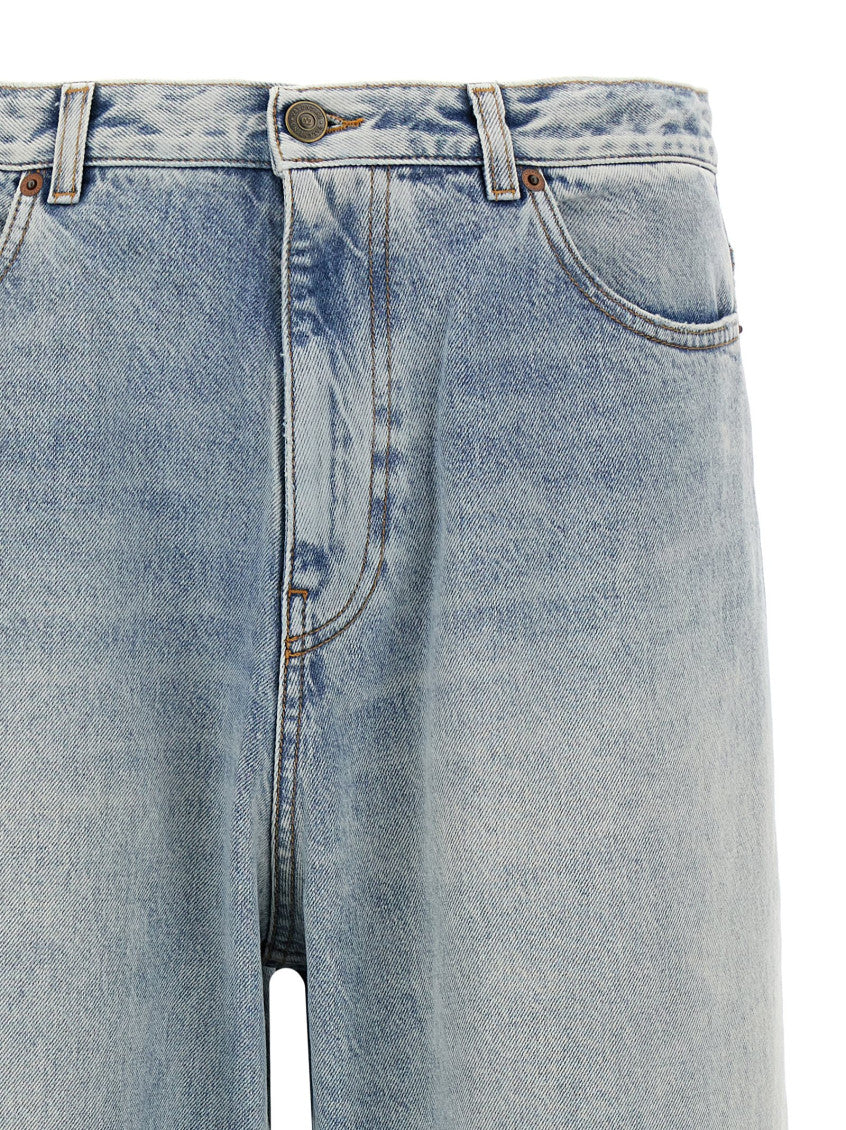 Light Blue Turn-up Jeans 3