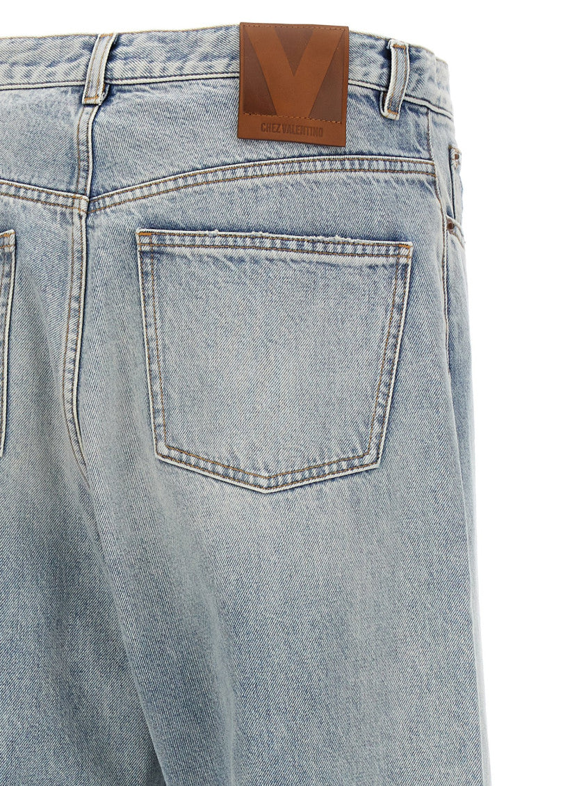 Light Blue Turn-up Jeans 4