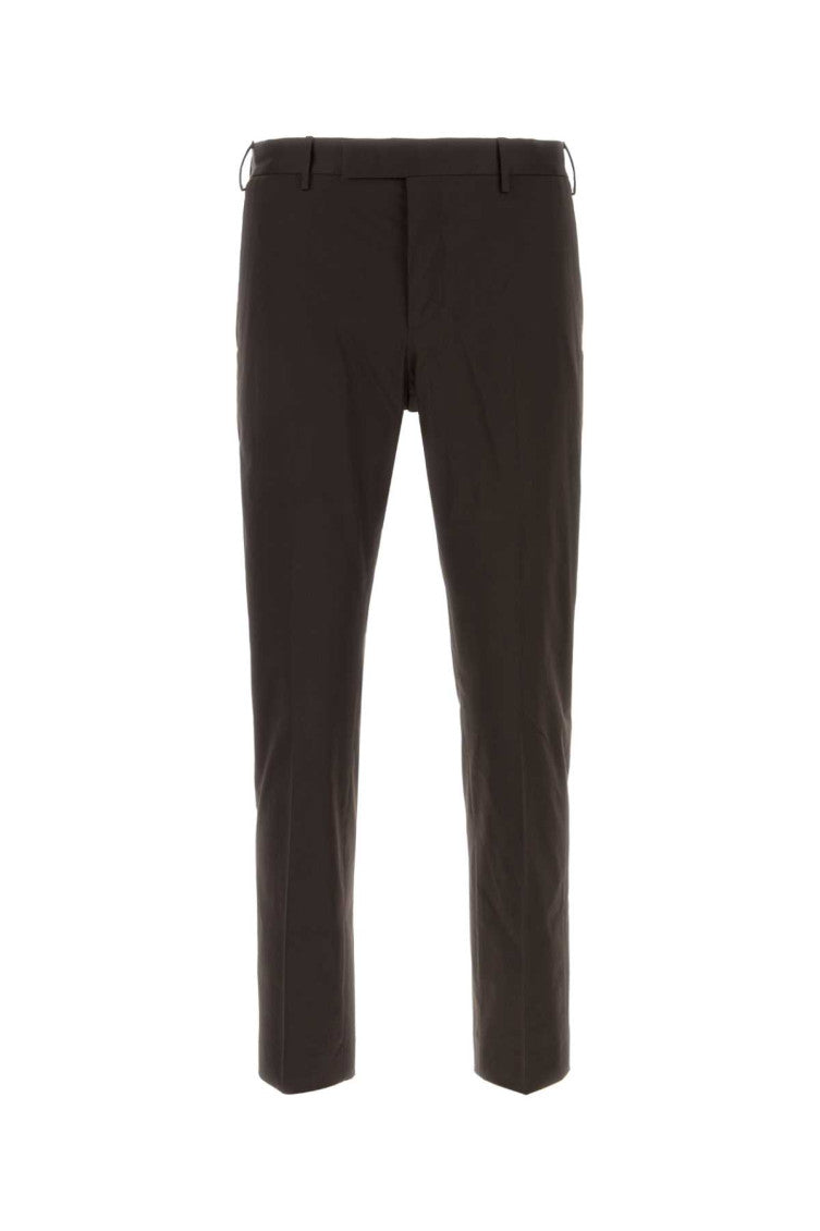 Brown stretch cotton pant  1
