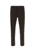 Brown stretch cotton pant  1