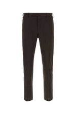Brown stretch cotton pant  1