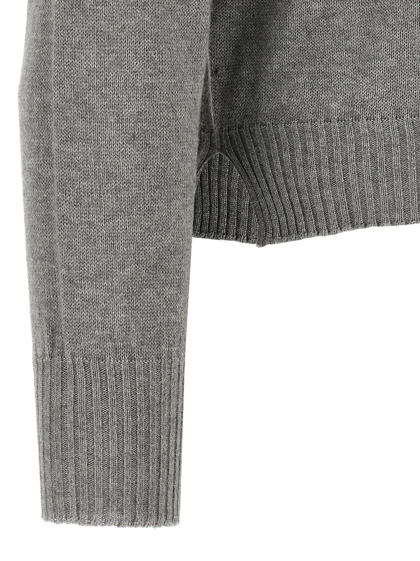 Grey Cashmere cotton sweater 4