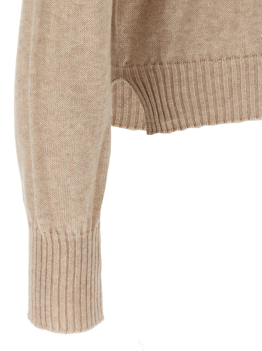 Beige Cashmere cotton sweater 4
