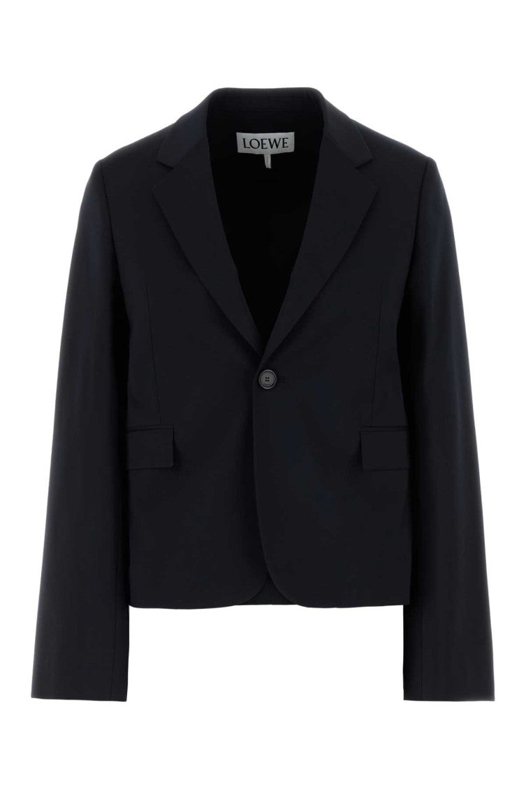 Navy Blue Wool Blazer 1