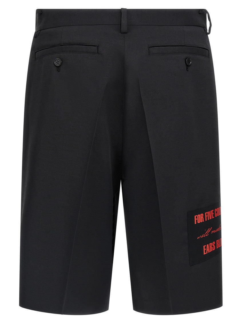 Black Patch Bermuda shorts 2