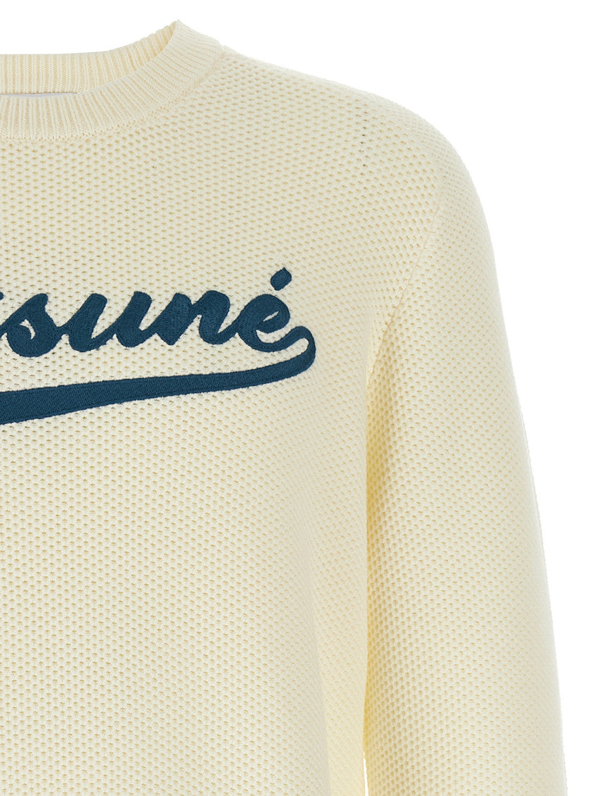 White Long Sleeves Logo Sweater 3