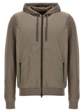 Beige frontal zip Jacket 1