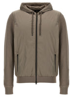 Beige frontal zip Jacket 1