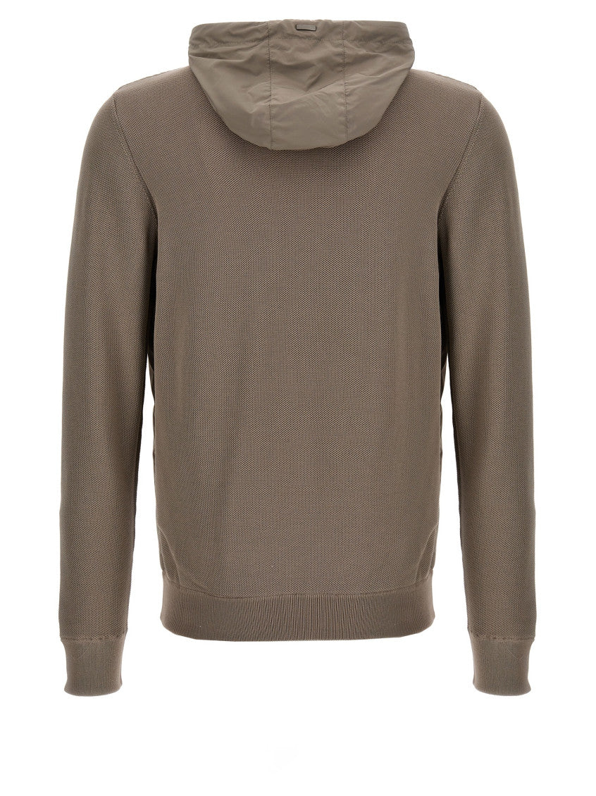 Beige frontal zip Jacket 2