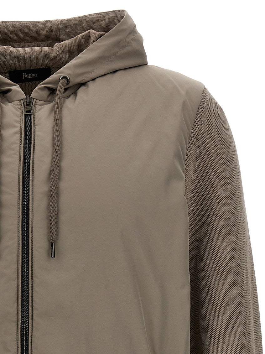Beige frontal zip Jacket 3