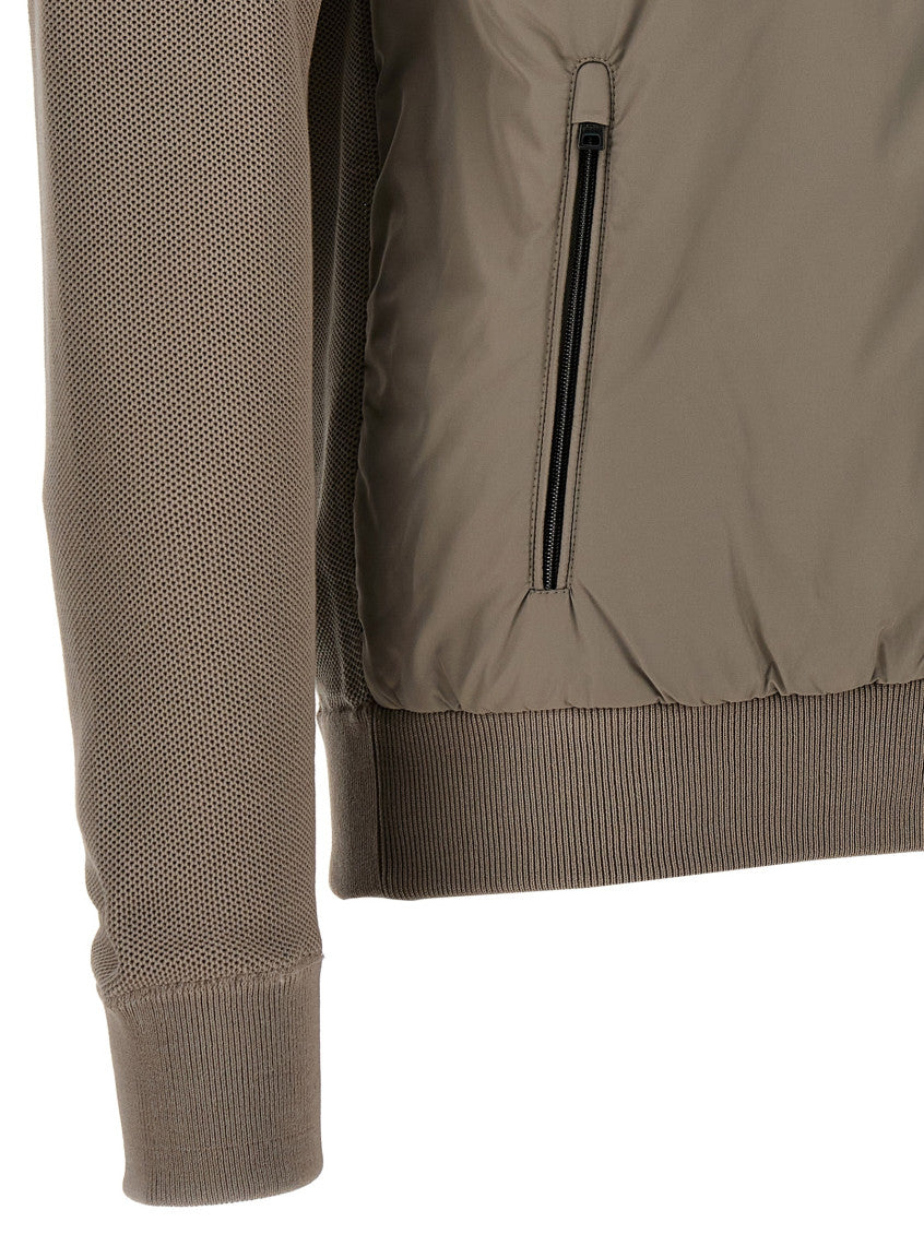 Beige frontal zip Jacket 4