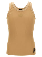 Beige Fendi Crest Tank Top 1