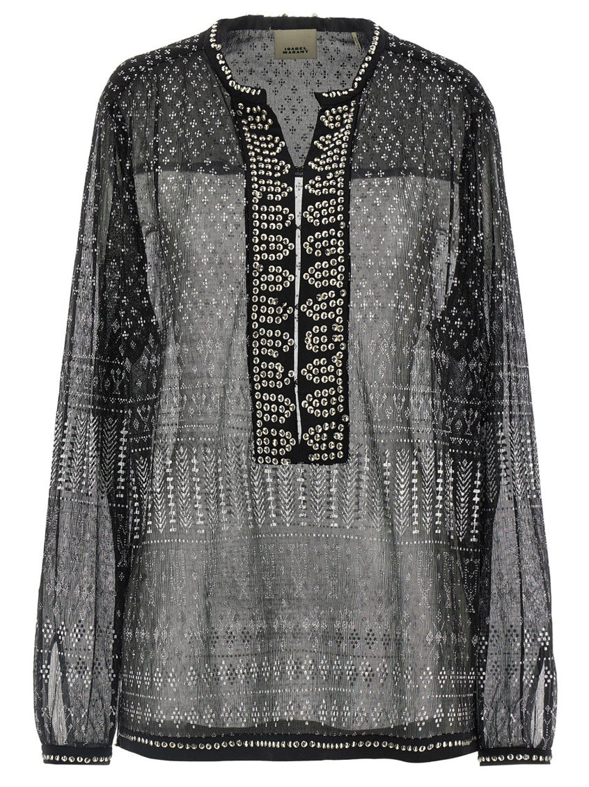 Black Printed Top 1
