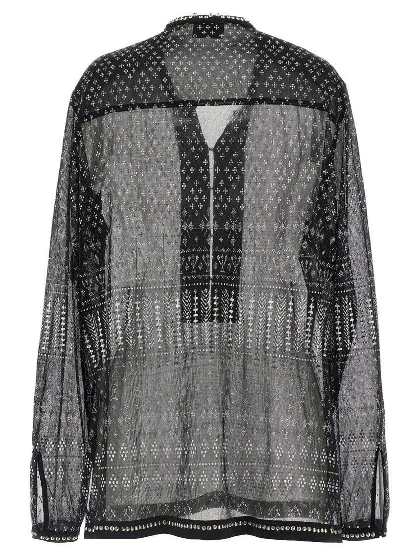 Black Printed Top 2
