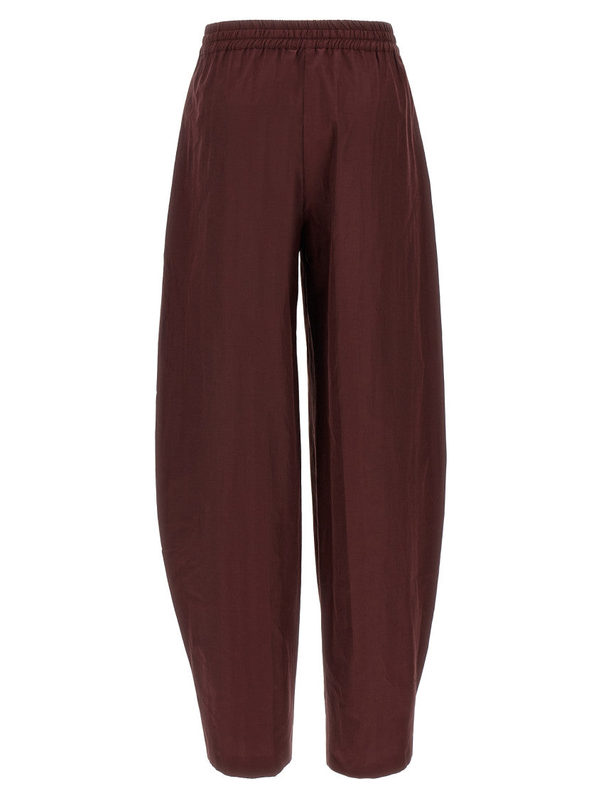 Maroon Taffeta pants 2