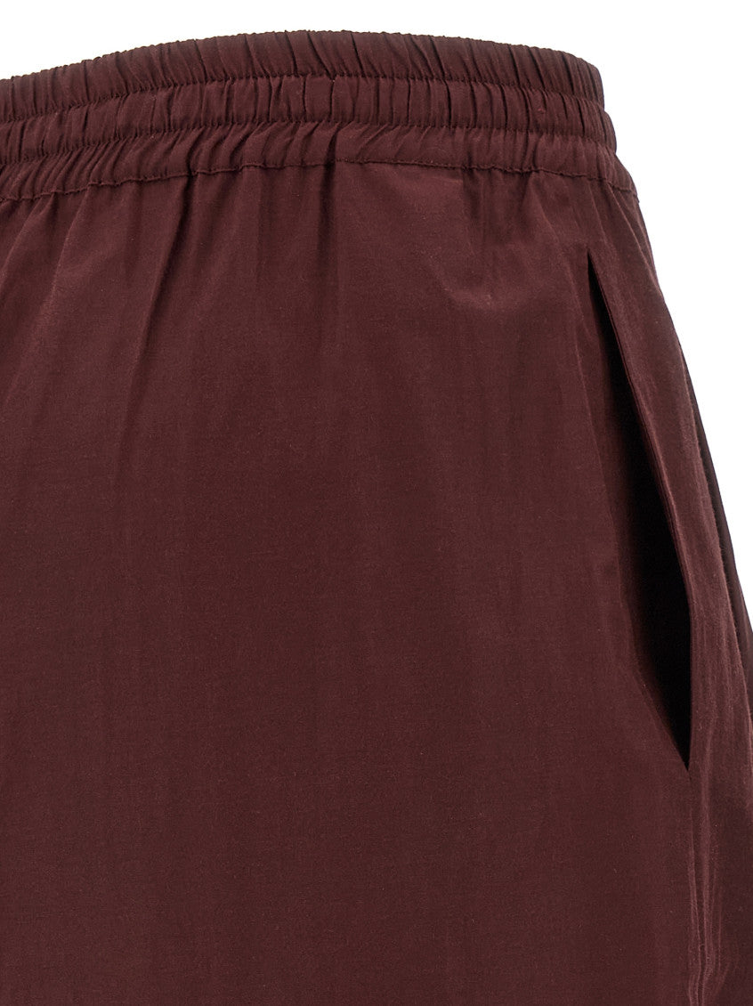 Maroon Taffeta pants 4