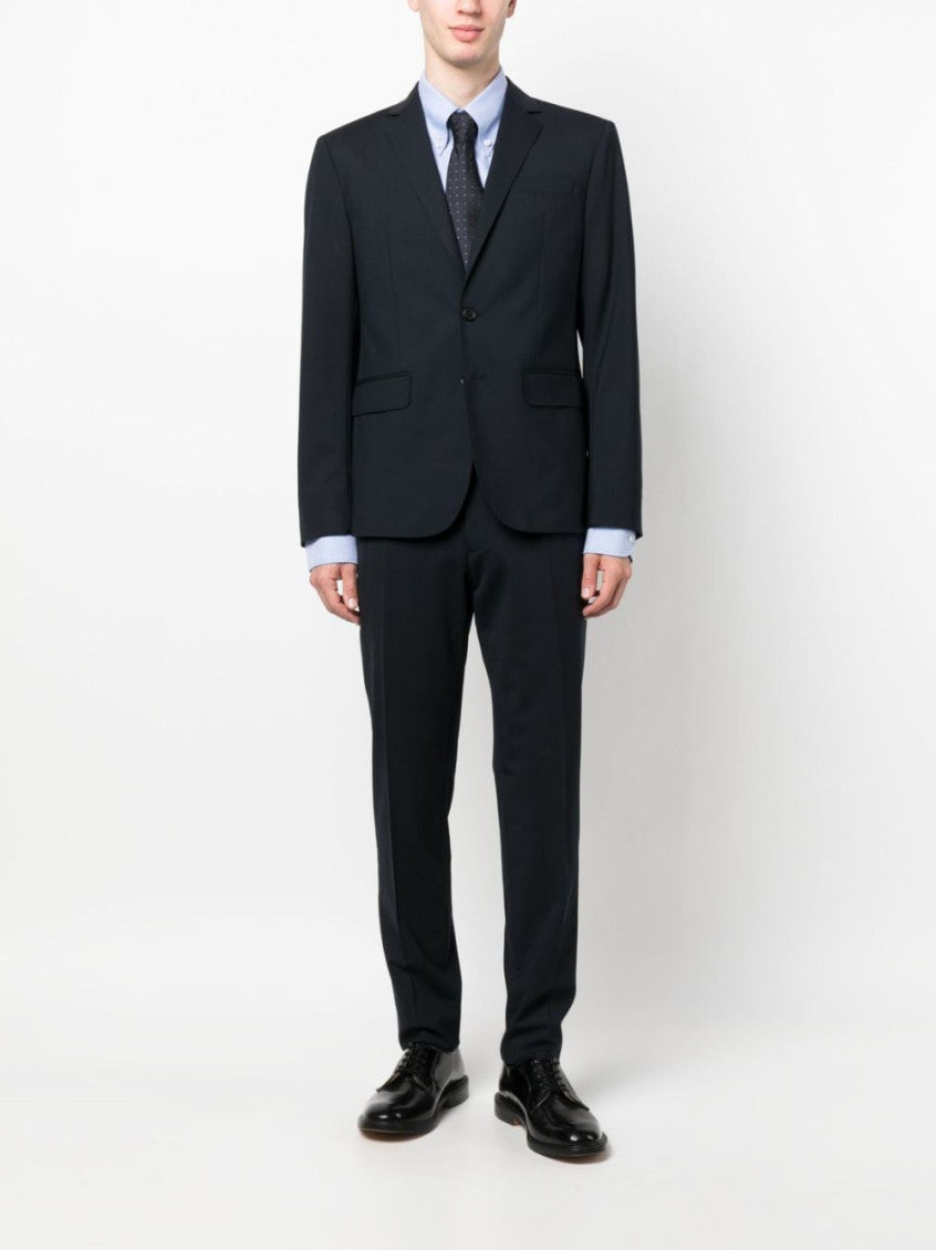 Navy Blue single-breasted two-piece suit 2