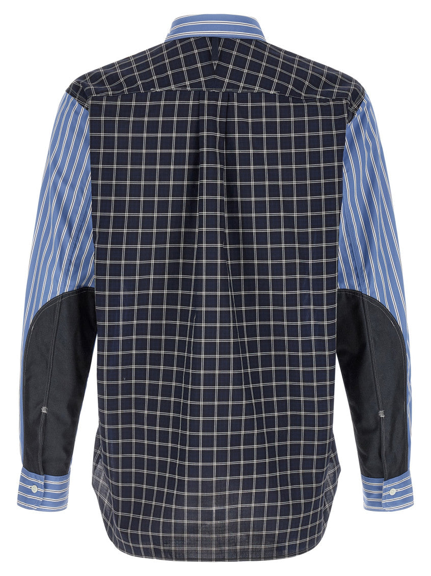 Blue Patchwork shirt 2
