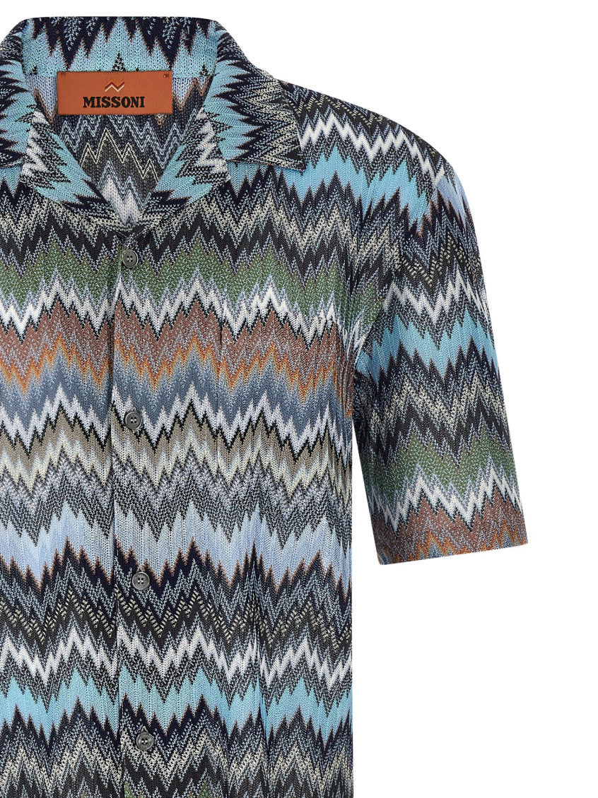 Multicolor Chevron Snake Shirt 3