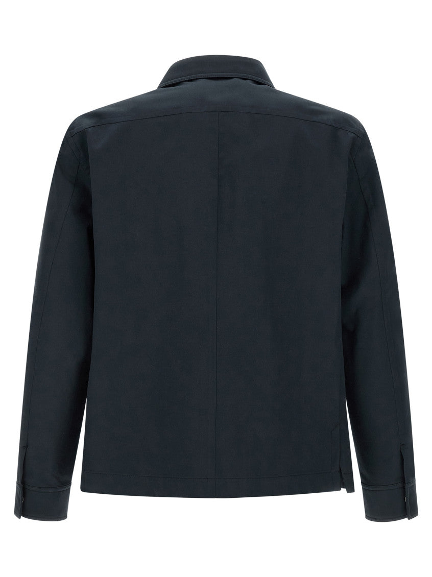 Blue Twill Overshirt 2