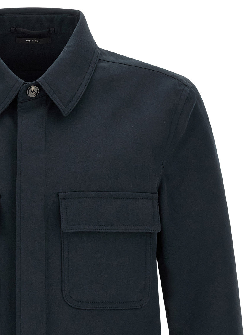 Blue Twill Overshirt 3
