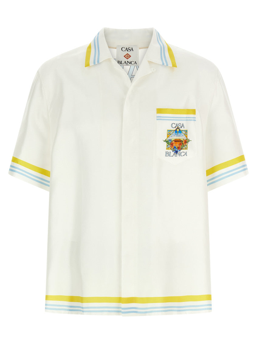 White 'Flower Court Icon' Shirt 1