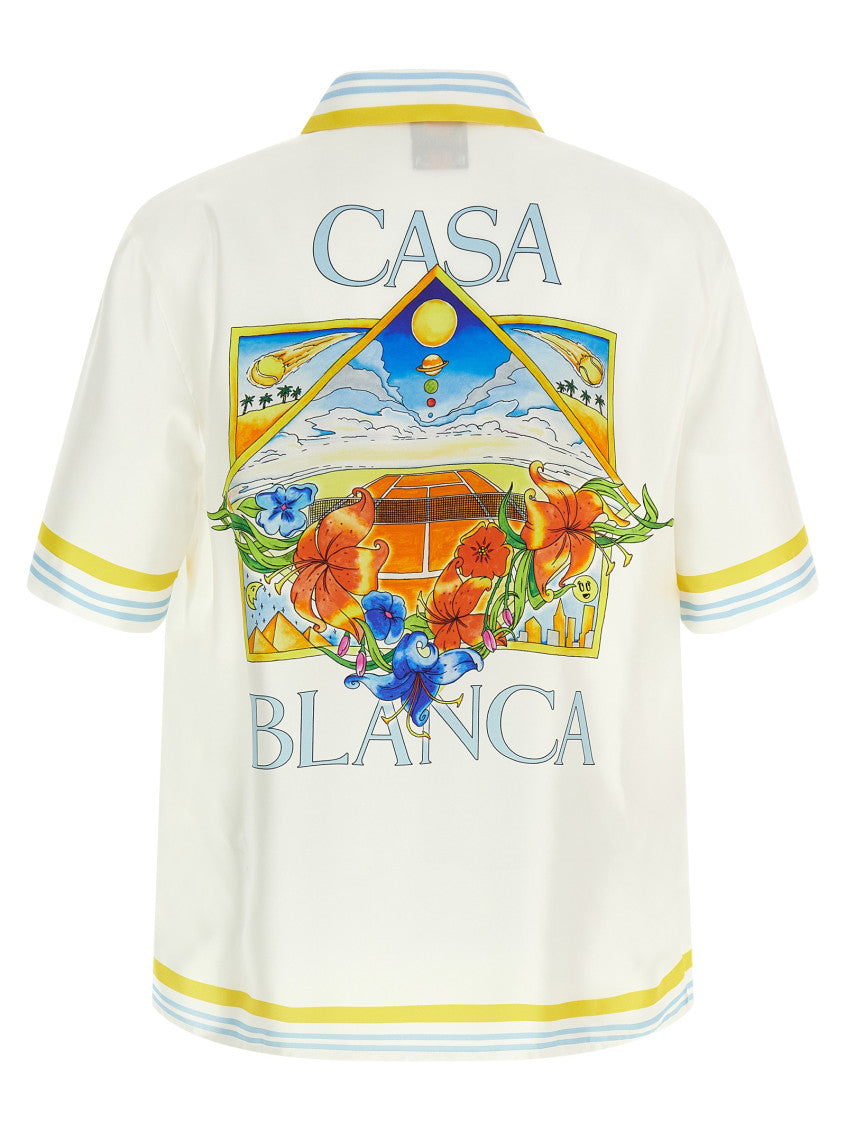 White 'Flower Court Icon' Shirt 2