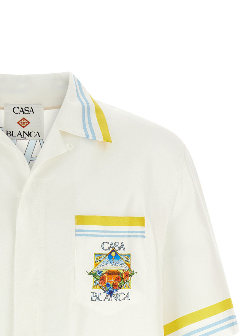 White 'Flower Court Icon' Shirt 3