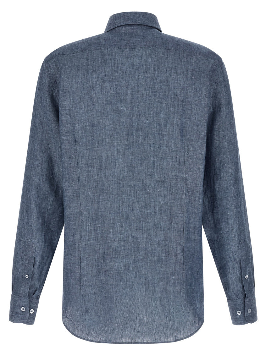 Blue Linen Shirt 2
