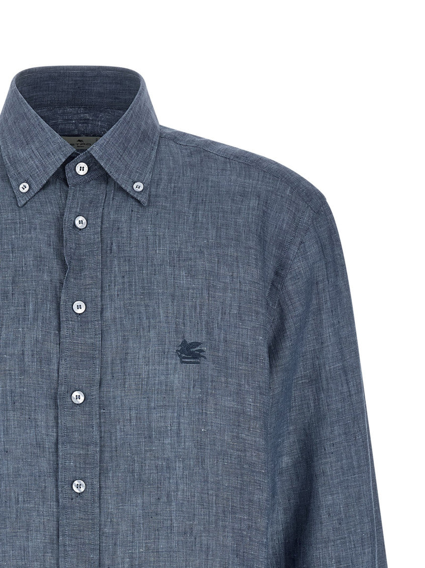 Blue Linen Shirt 3