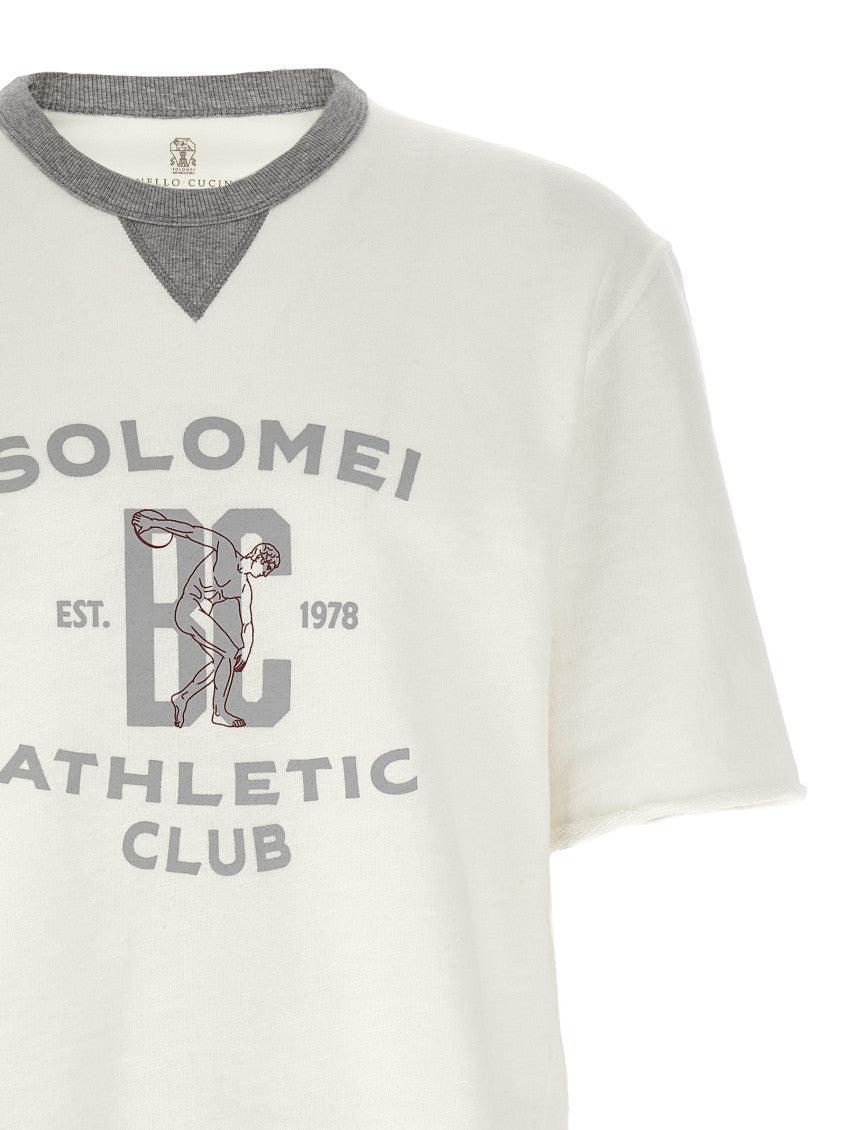 White Short Sleeved Sweatshirt 3