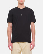 Black Embroidered logo T-shirt 1