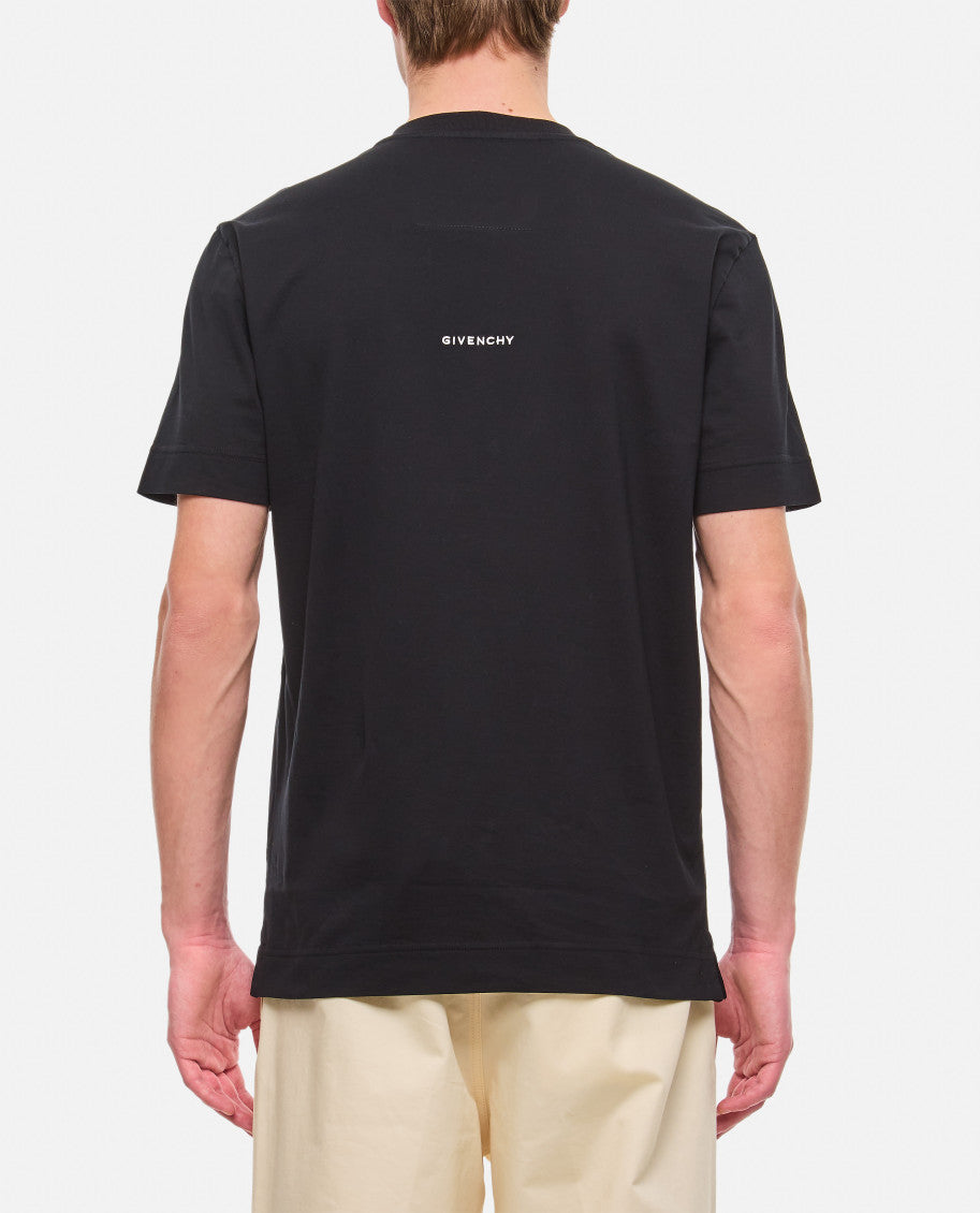 Black Embroidered logo T-shirt 3