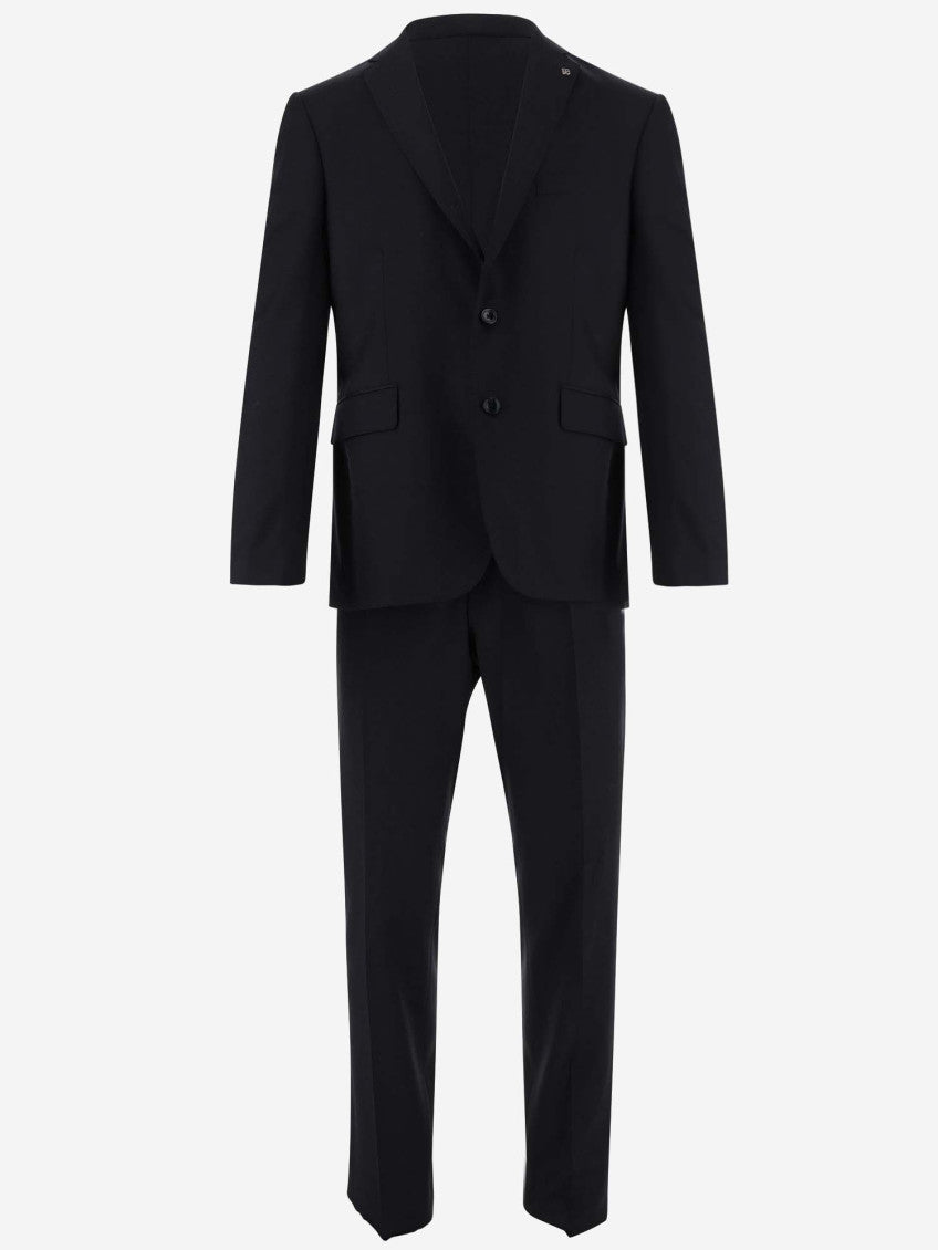 Navy Blue Two Button Dress Suit 1