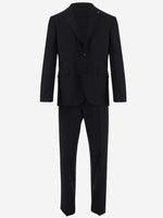 Navy Blue Two Button Dress Suit 1