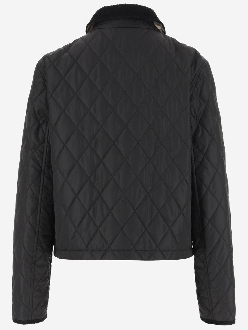 Black Quilted nylon jacket 2