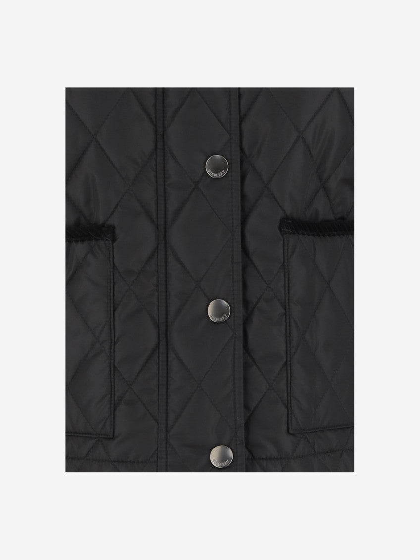 Black Quilted nylon jacket 3