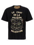 Black 'Le Chat De La Maison' T-shirt 1