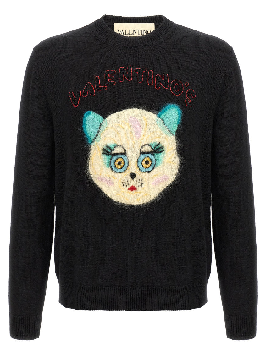 Black 'Le Chat De La Maison' Sweater 1