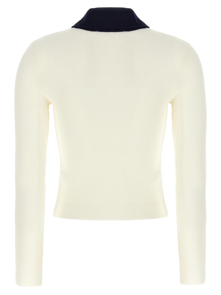 White 'Cream Wool Cardigan 2