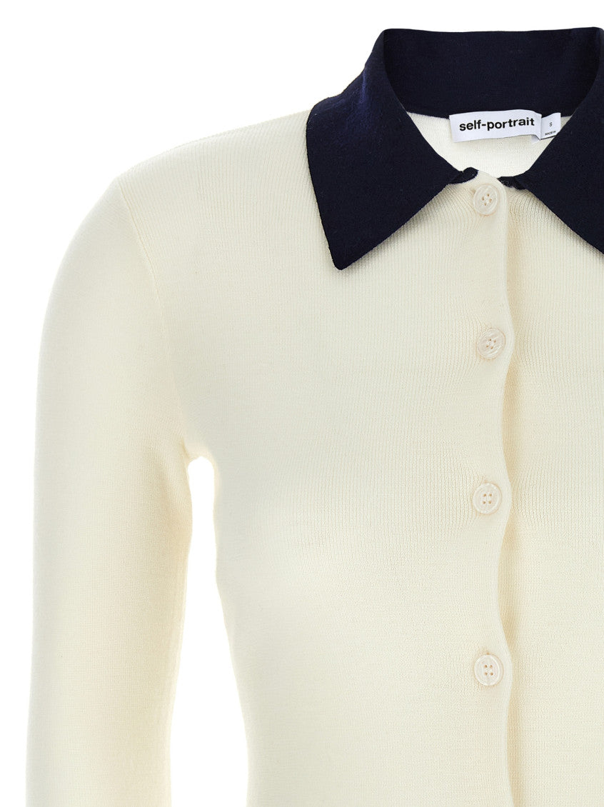 White 'Cream Wool Cardigan 3