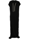 Black Hooded Long Dress 1