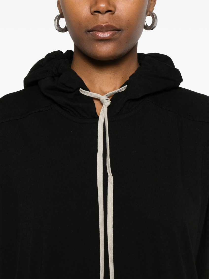 Black Hooded Long Dress 5