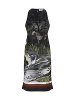 Multicolor Smoke Night-print Mini Dress 1