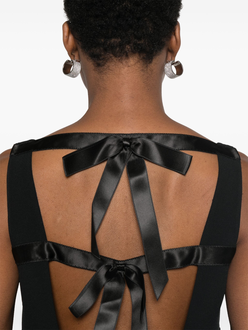 Black Triangle-logo Mini Dress 5