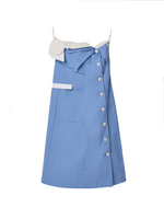 Light Blue Deconstructed Mini Dress 1