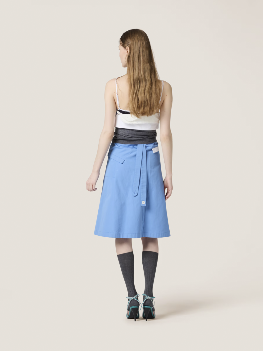 Light Blue Deconstructed Mini Dress 3