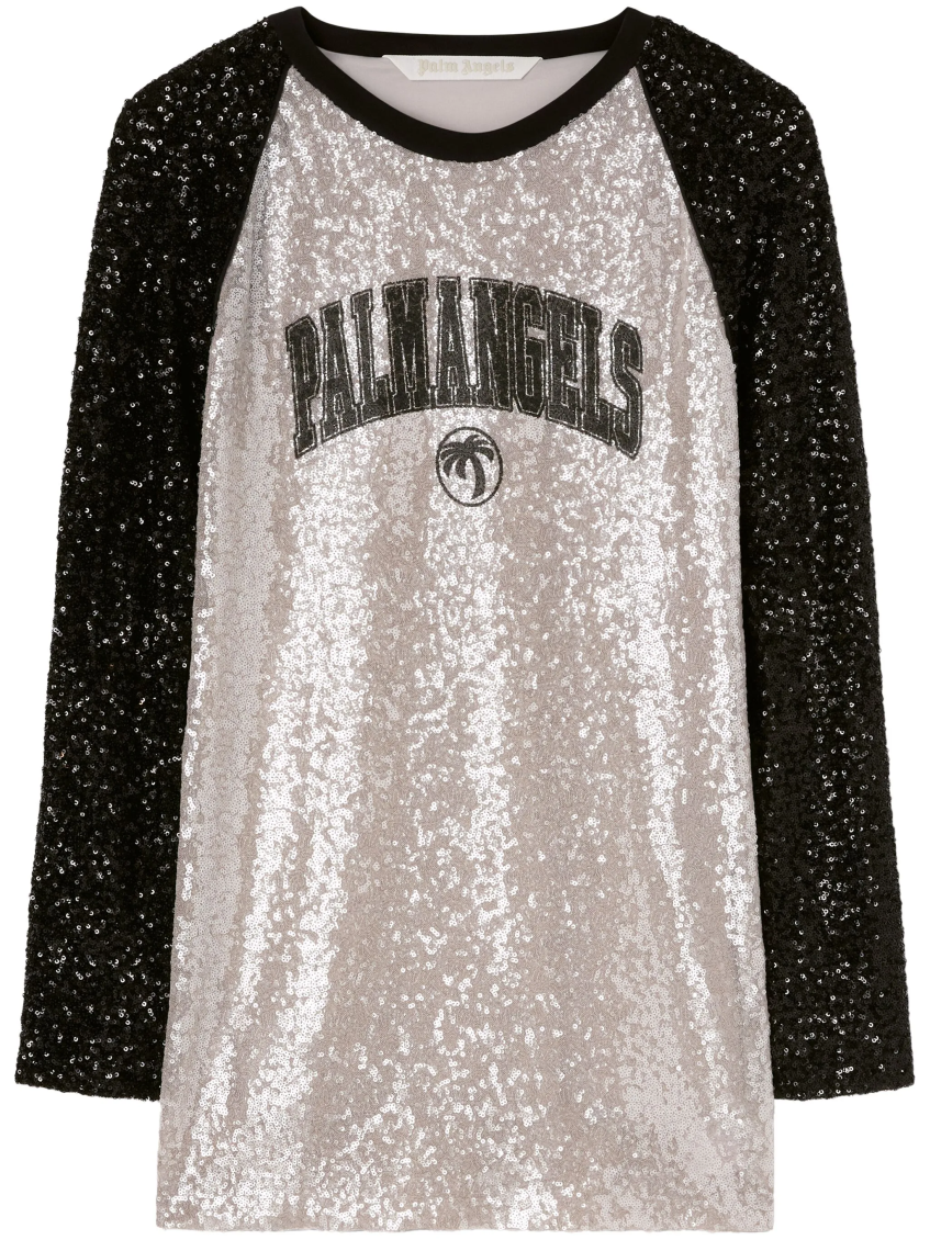 Grey College Palm Mini Dress 1